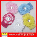 Ribbon Mesh Cloth Flower Plastic Hairband